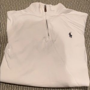 Polo Ralph Lauren white quarter zip men S